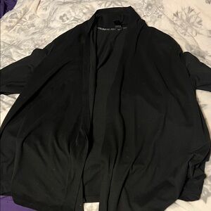 Black Open Front Shrug